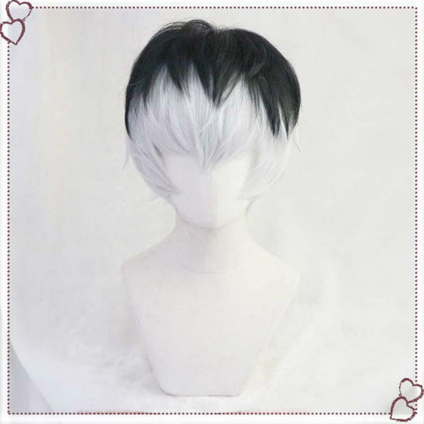Tokyo Ghoul – Ken Kaneki/Sasaki Haise Perücke in schwarz/weiß - Cosplayuniverse.de